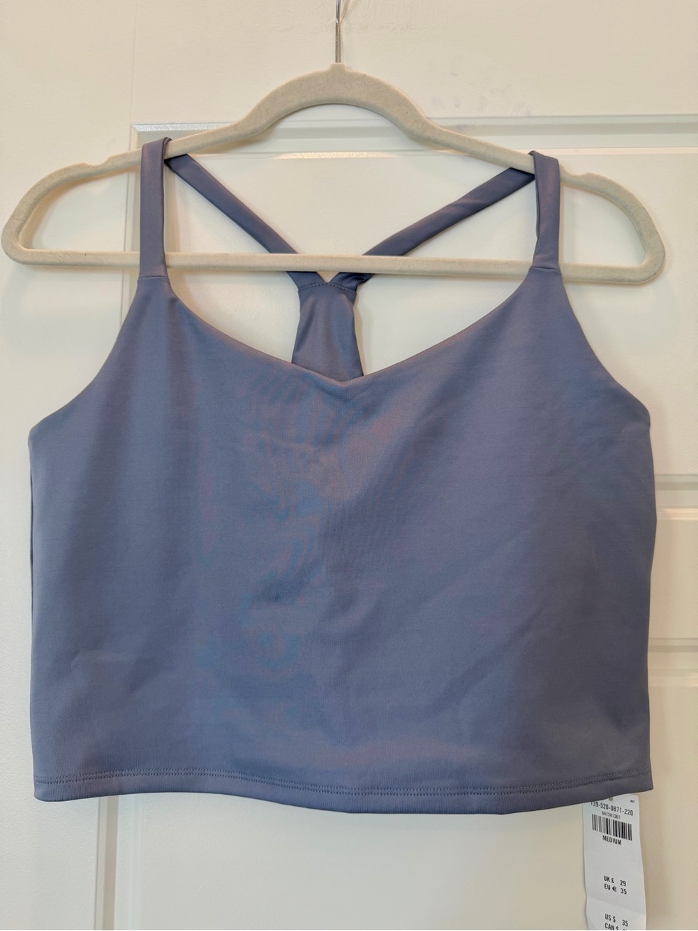 Abercrombie & Fitch Blue Metallic Sports Bra Size M